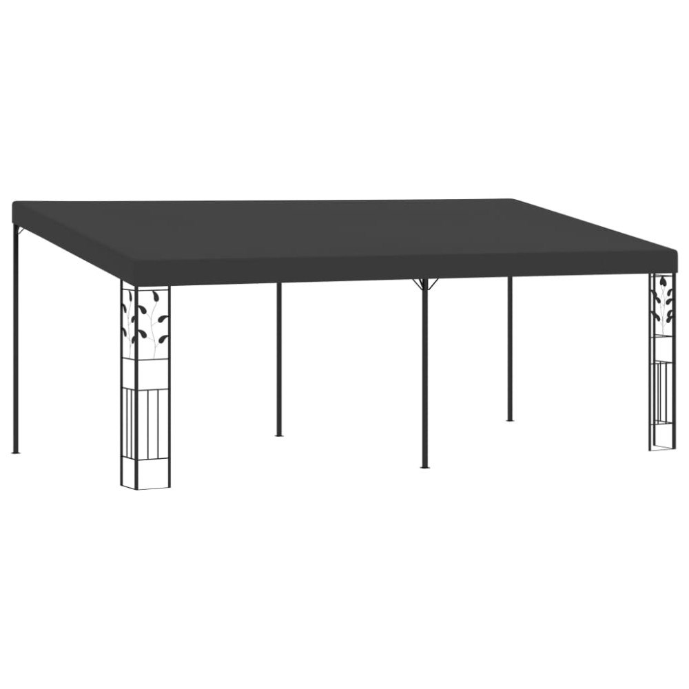 vidaXL Väggmonterad paviljong 6x3x2,5 m antracit