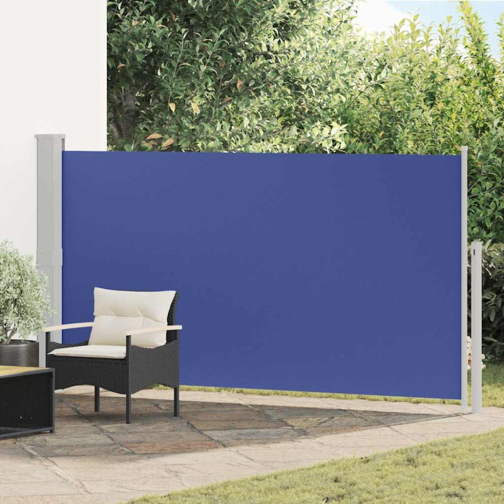 vidaXL Infällbar sidomarkis 170x300 cm blå