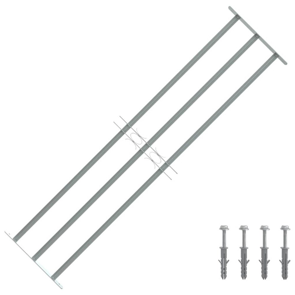 vidaXL Justerbart Fönstergaller för fönster med 3 stänger 1000-1500 mm