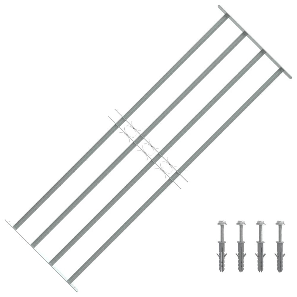 vidaXL Justerbart Fönstergaller för fönster med 4 stänger 1000-1500 mm