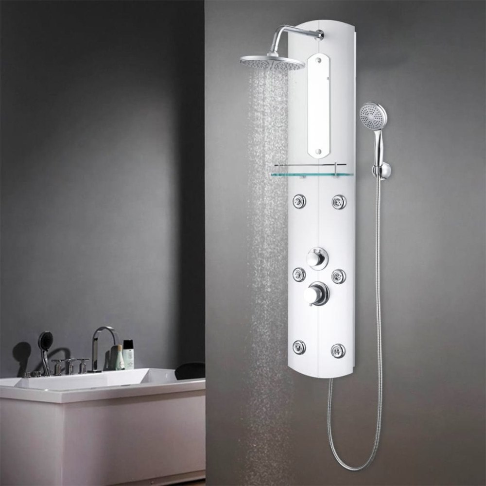 vidaXL Duschpanel 25x43x120 cm silver