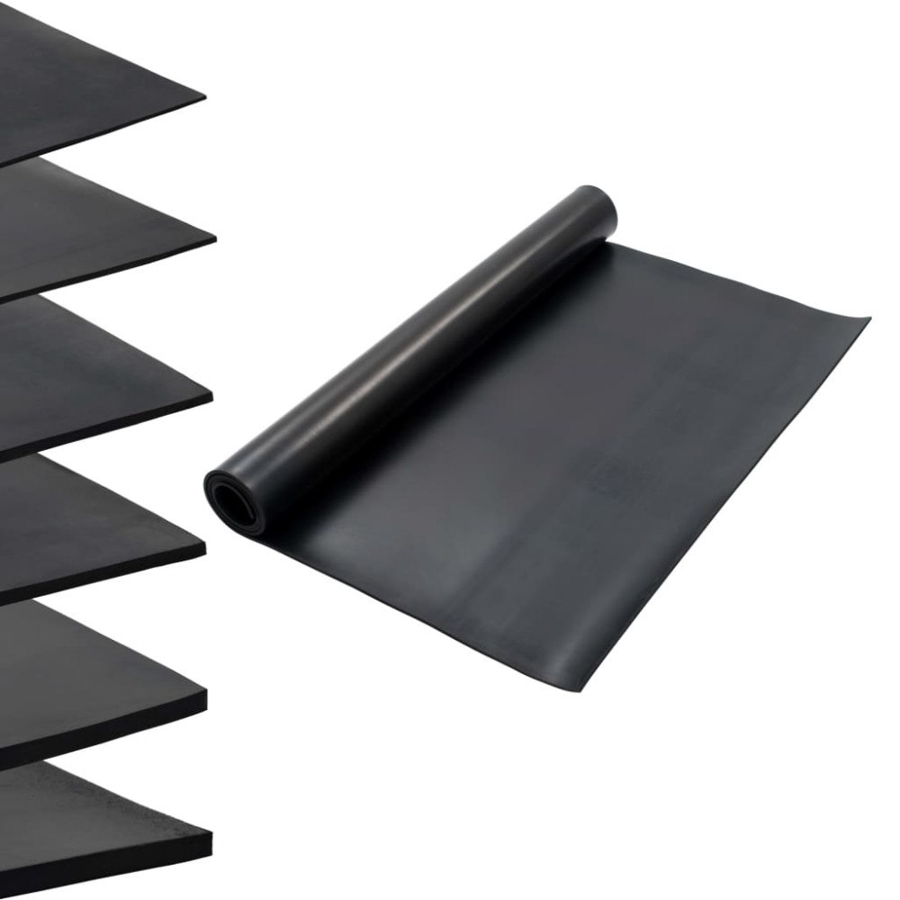 vidaXL Halkfri matta 1,2x2 m 6 mm jämn