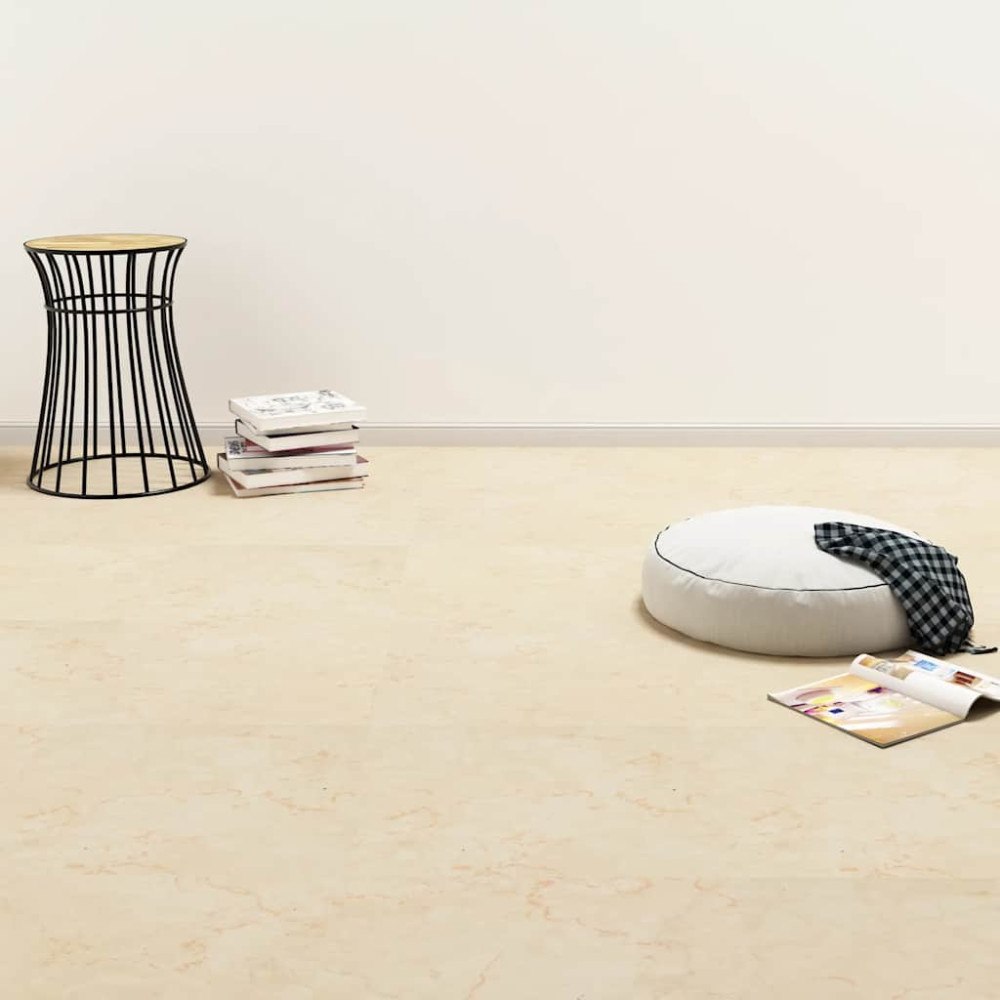 vidaXL Självhäftande PVC-golvplankor 5,11 m² beige