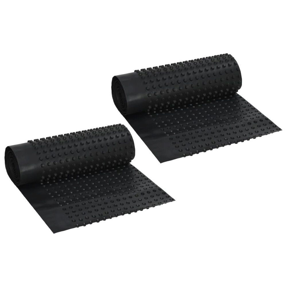 vidaXL Fuktskyddsmattor präglade 2 st HDPE 400 g/m² 0,5x20 m