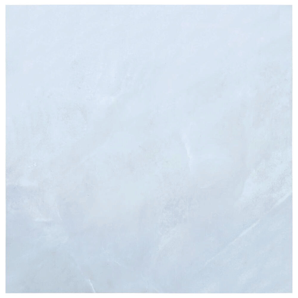 vidaXL Självhäftande golvplankor 5,11 m² PVC vit marmor