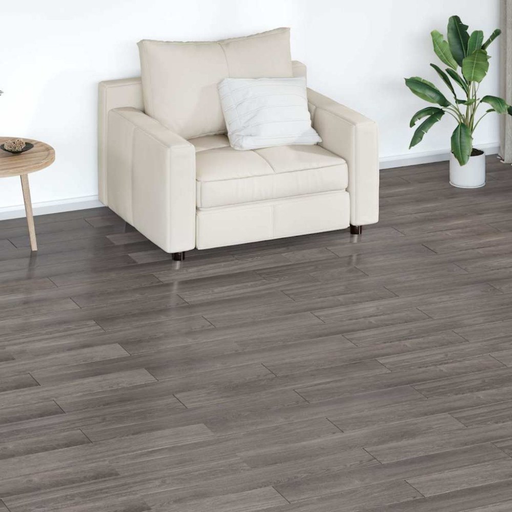 vidaXL Golvbrädor PVC 4,46 m² 3 mm självhäftande industriellt trä