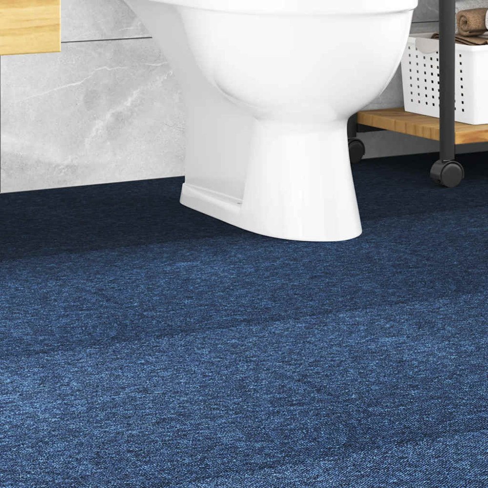 vidaXL Textilplattor 20 st 5 m² 50x50 cm mörkblå