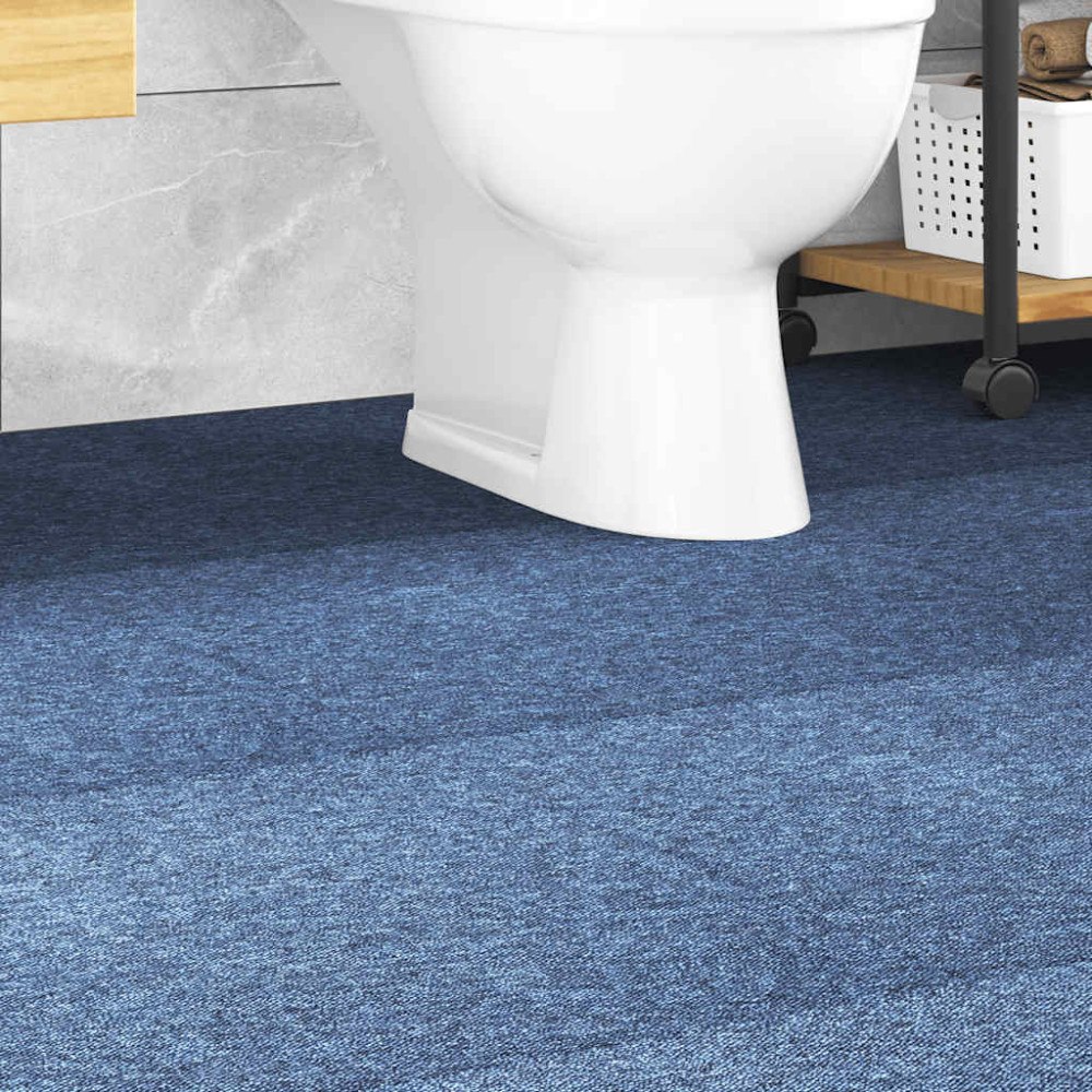 vidaXL Textilplattor 20 st 5 m² 50x50 cm blå