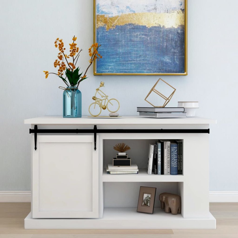 vidaXL Mini skjutdörrsbeslag för skåp kolstål 152 cm