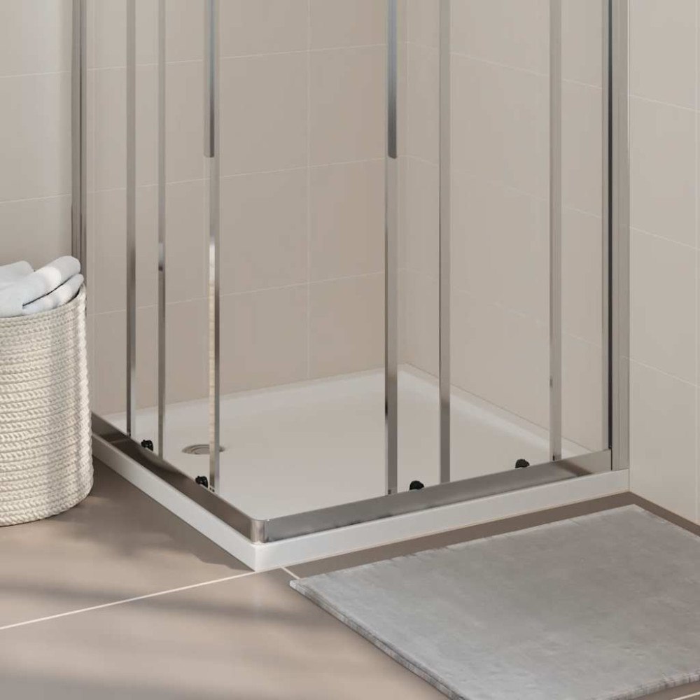 vidaXL Duschkar fyrkantigt ABS vit 80x80 cm
