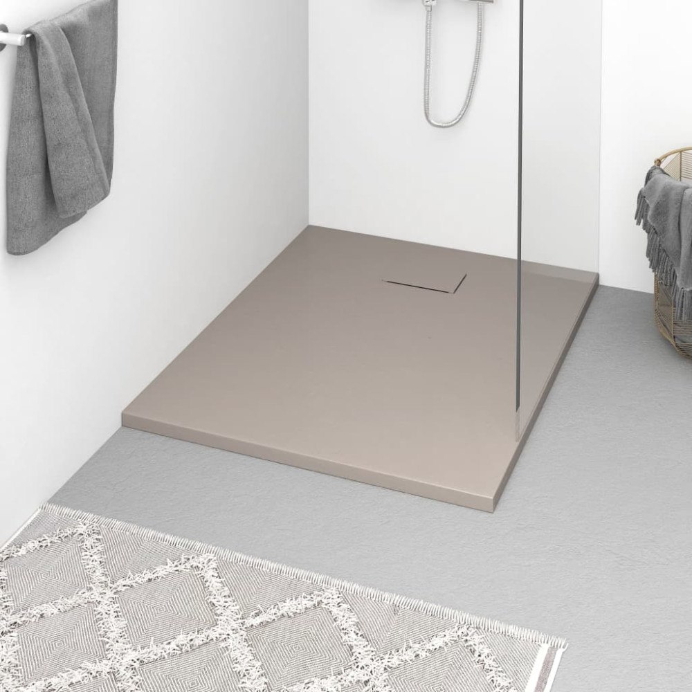 vidaXL Duschkar SMC brun 100x80 cm