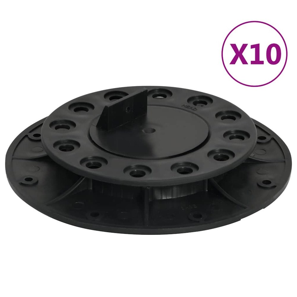 vidaXL Justerbara fötter för altangolv 10 st 20-30 mm