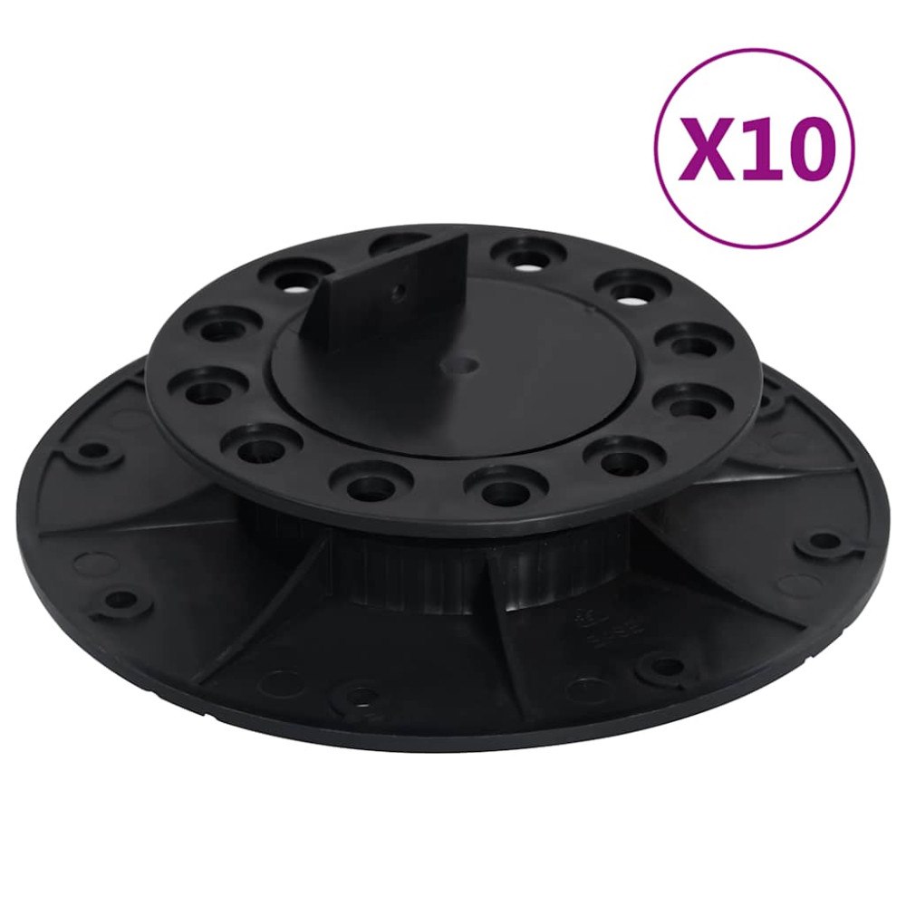vidaXL Justerbara fötter för altangolv 10 st 25-40 mm