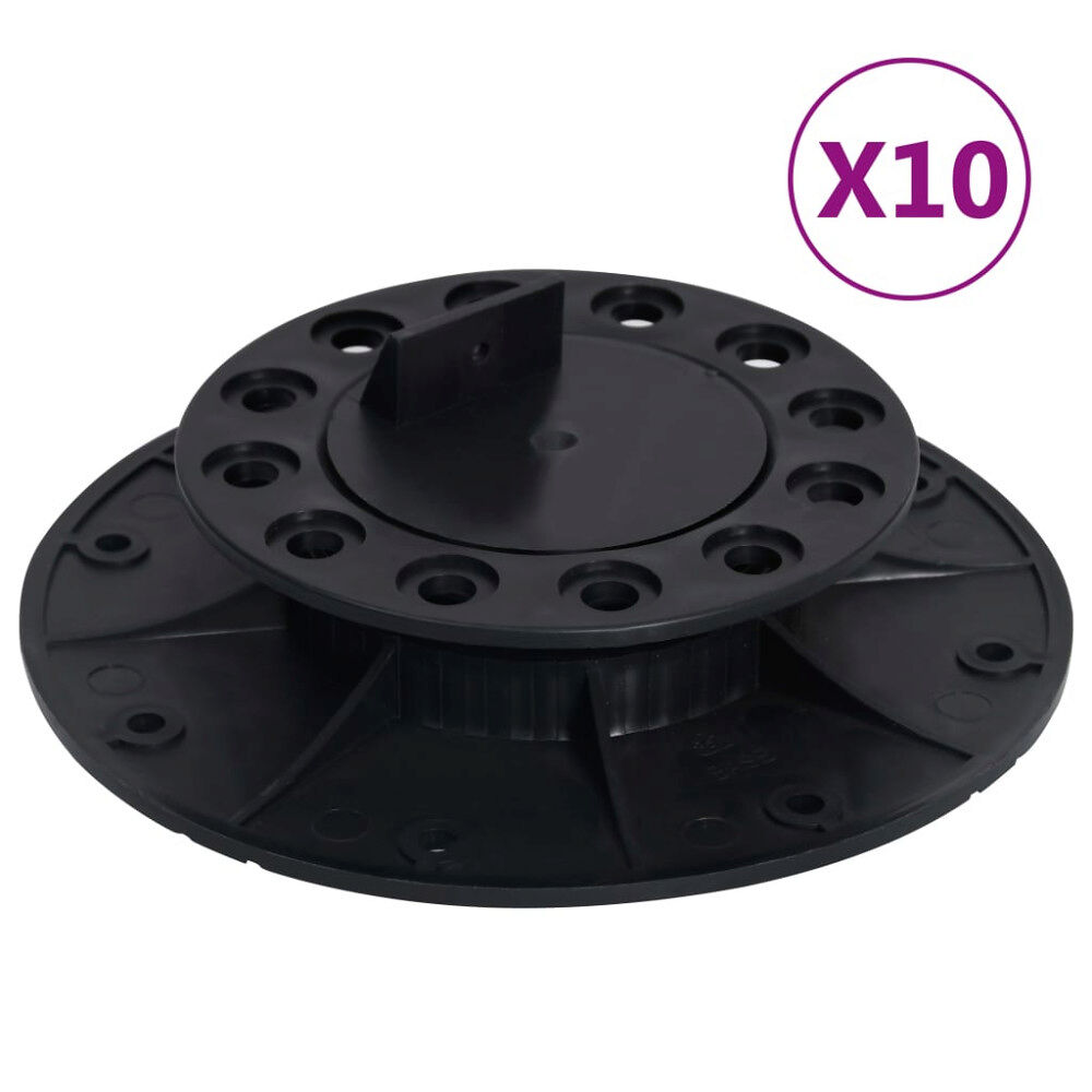 vidaXL Justerbara fötter för altangolv 10 st 25-40 mm