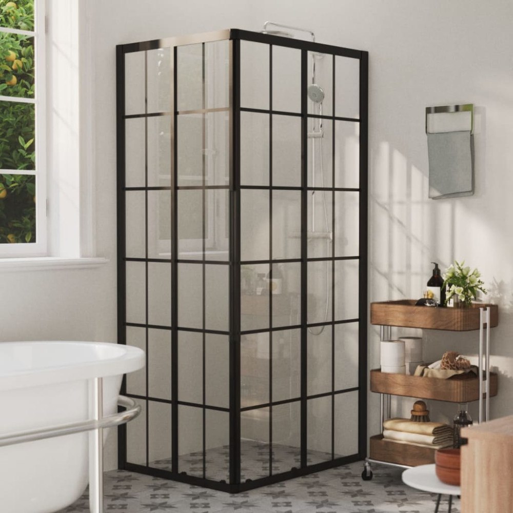 vidaXL Duschvägg ESG 90x70x180 cm