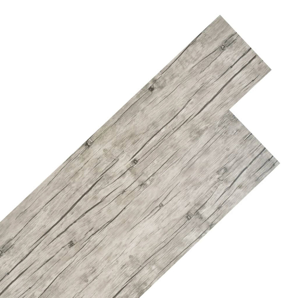 vidaXL Ej självhäftande PVC-golvplankor 5,26 m² 2 mm ek