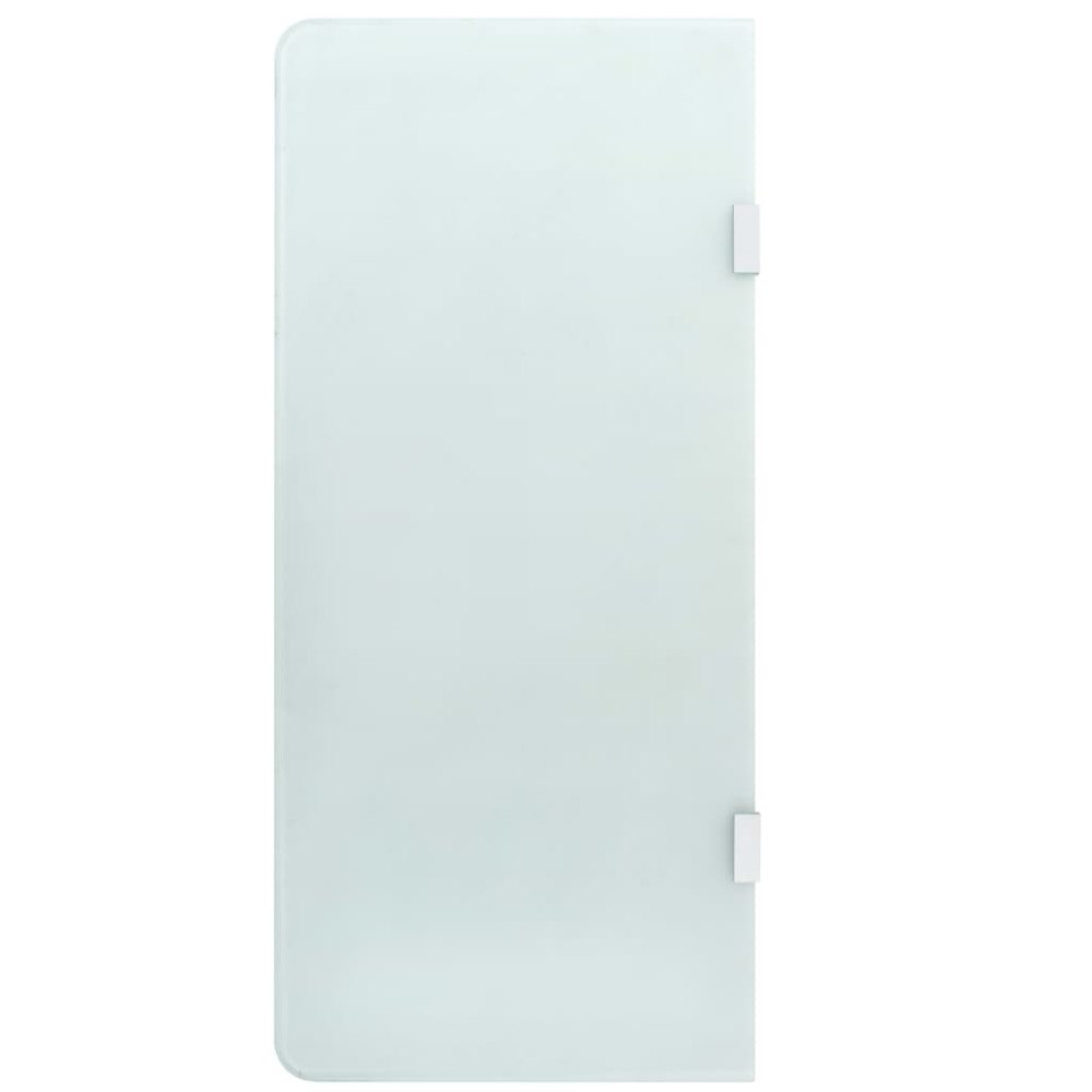 vidaXL Skiljevägg för urinoar 90x40 härdat glas