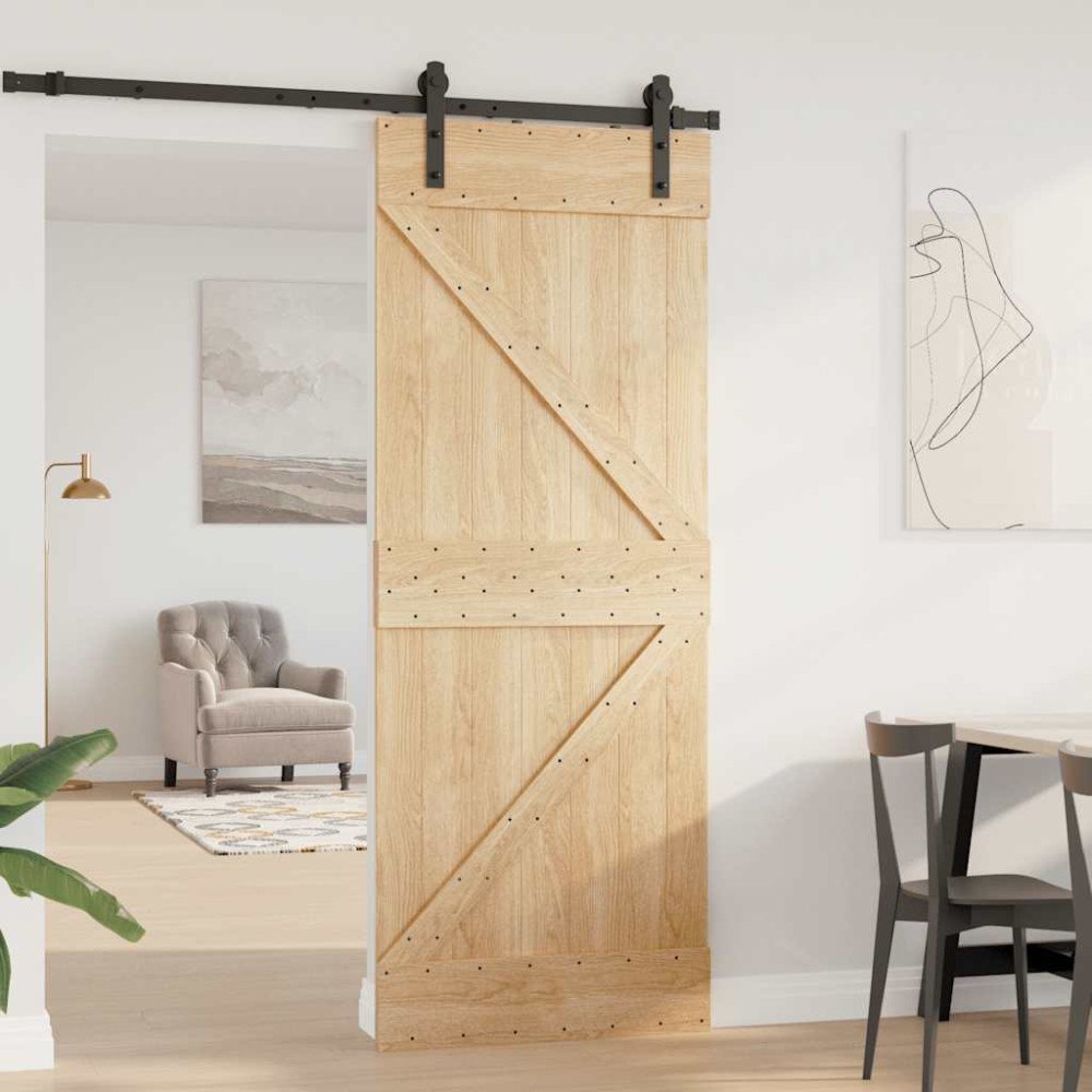 vidaXL Dörr 80x210 cm massiv furu