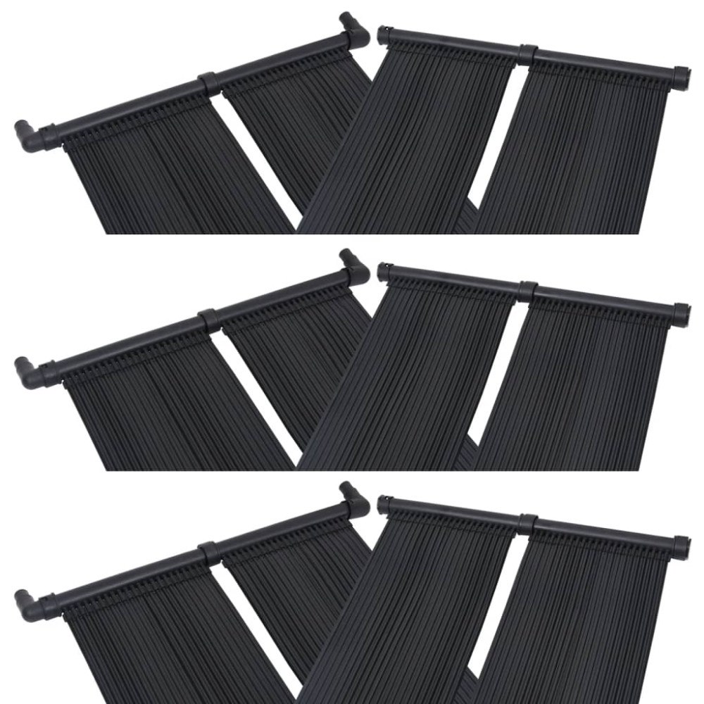 vidaXL Solfångare för pool 6 st 80x310 cm