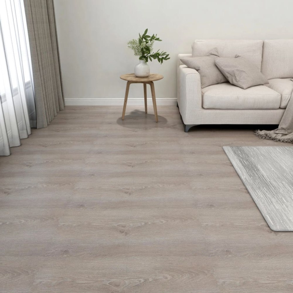 vidaXL Självhäftande golvplankor 55 st PVC 5,11 m² taupe