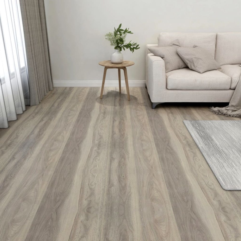 vidaXL Självhäftande golvplankor 55 st PVC 5,11 m² taupe