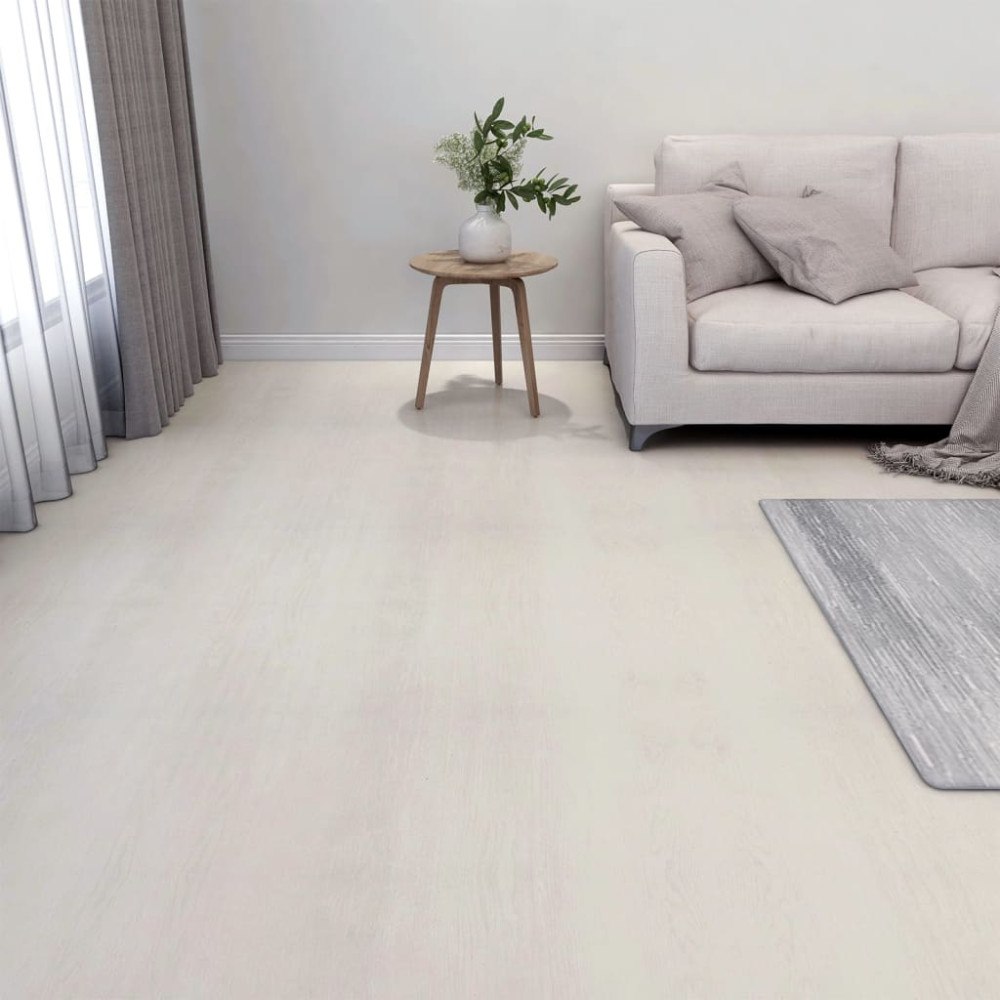 vidaXL Självhäftande golvplankor 55 st PVC 5,11 m² beige