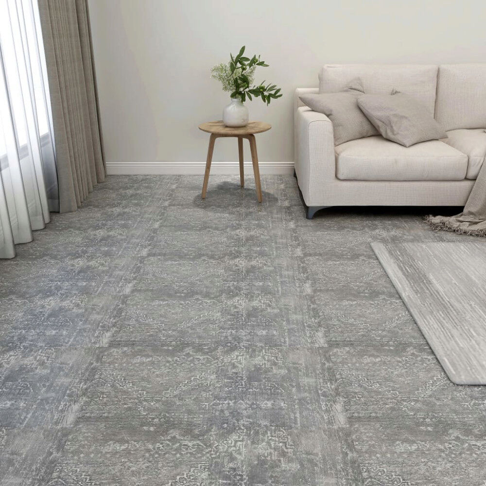 vidaXL Självhäftande golvplankor 20 st PVC 1,86 m² betonggrå