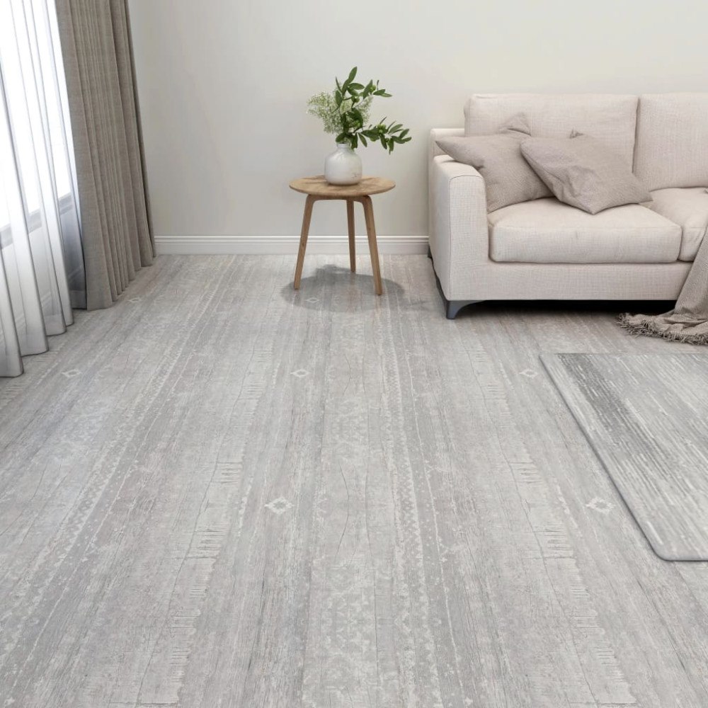 vidaXL Självhäftande golvplankor 20 st PVC 1,86 m² grå