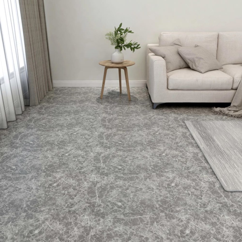vidaXL Självhäftande golvplankor 20 st PVC 1,86 m² betonggrå