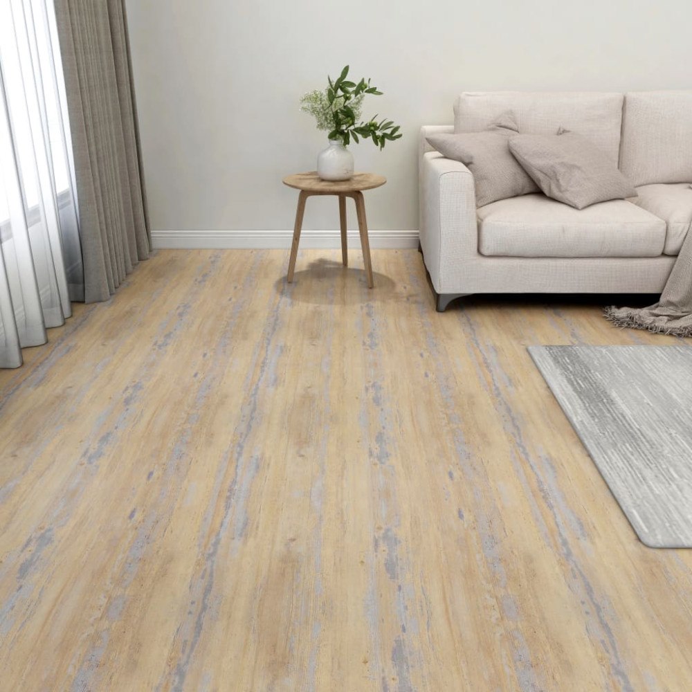 vidaXL Självhäftande golvplankor 20 st PVC 1,86 m² brun