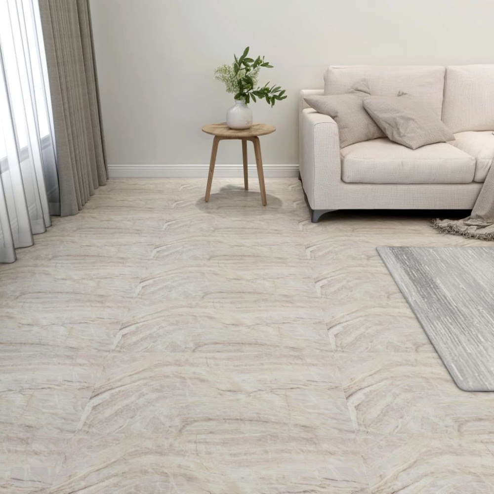 vidaXL Självhäftande golvplankor 20 st PVC 1,86 m² beige
