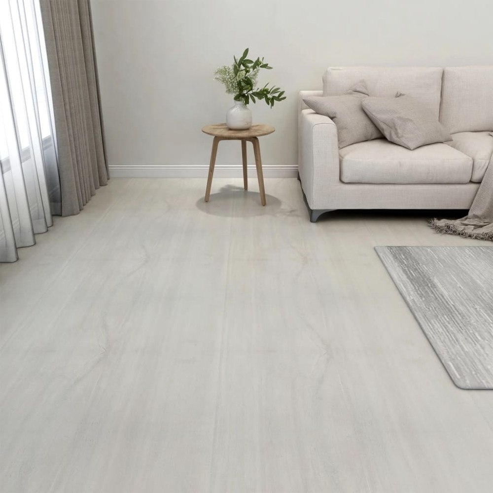 vidaXL Självhäftande golvplankor 20 st PVC 1,86 m² gräddvit