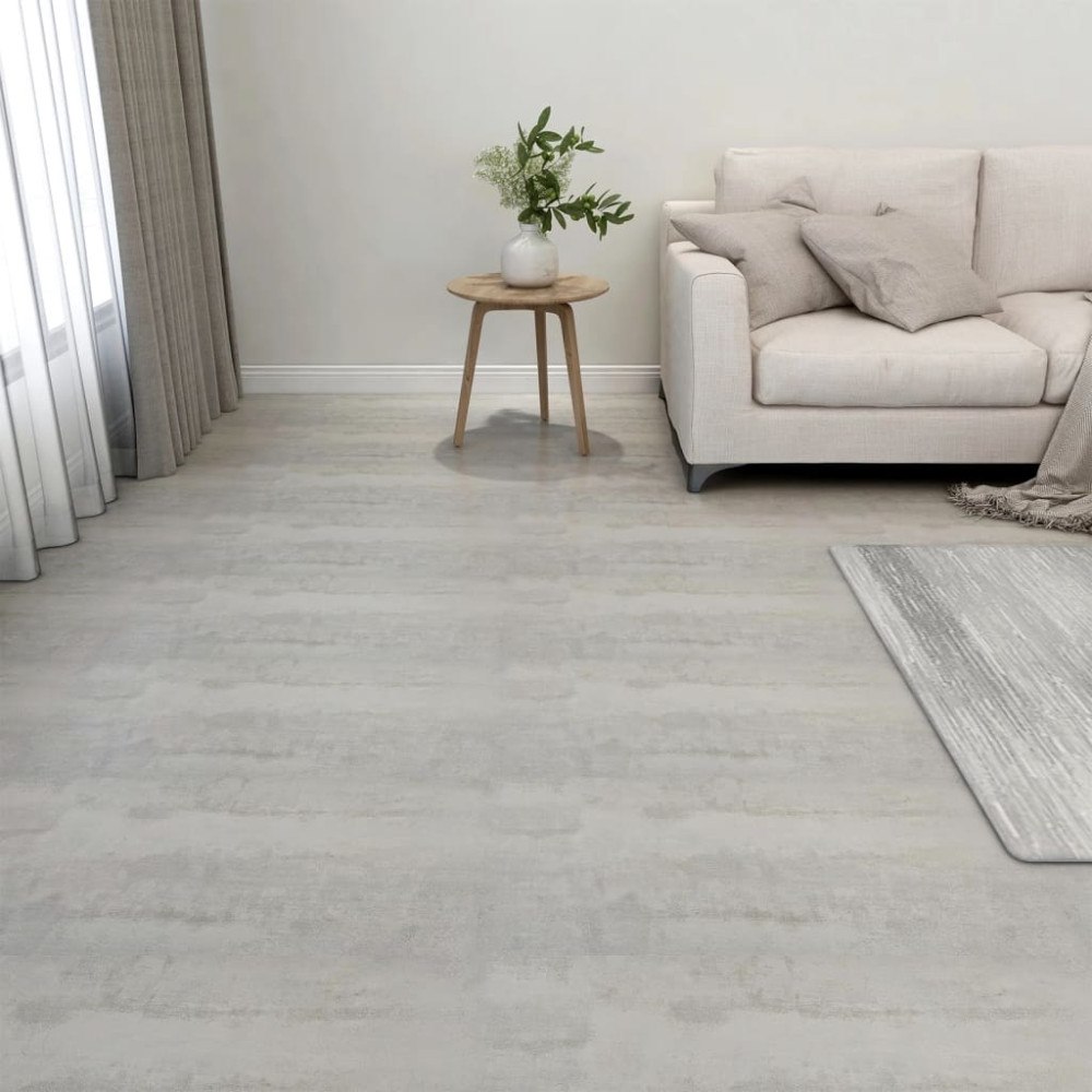 vidaXL Självhäftande golvplankor 20 st PVC 1,86 m² ljusgrå