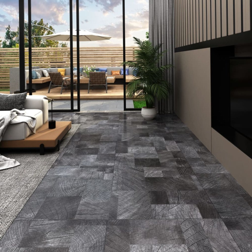 vidaXL Självhäftande golvplankor 20 st PVC 1,86 m² trästruktur