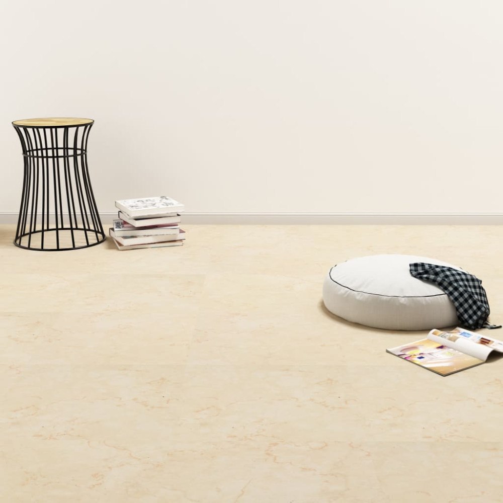 vidaXL Självhäftande golvplankor 20 st PVC 1,86 m² beige