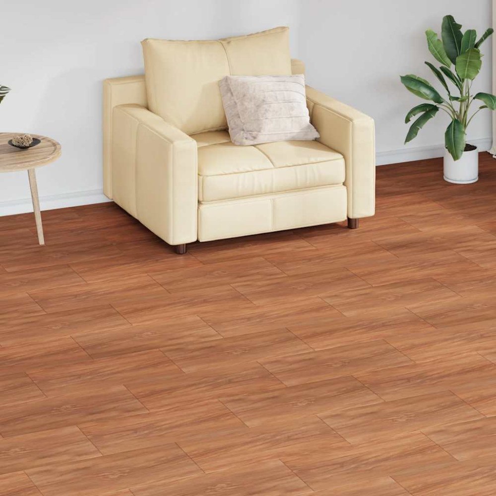 vidaXL Självhäftande PVC-golvplankor 5,21 m² 2 mm naturlig alm