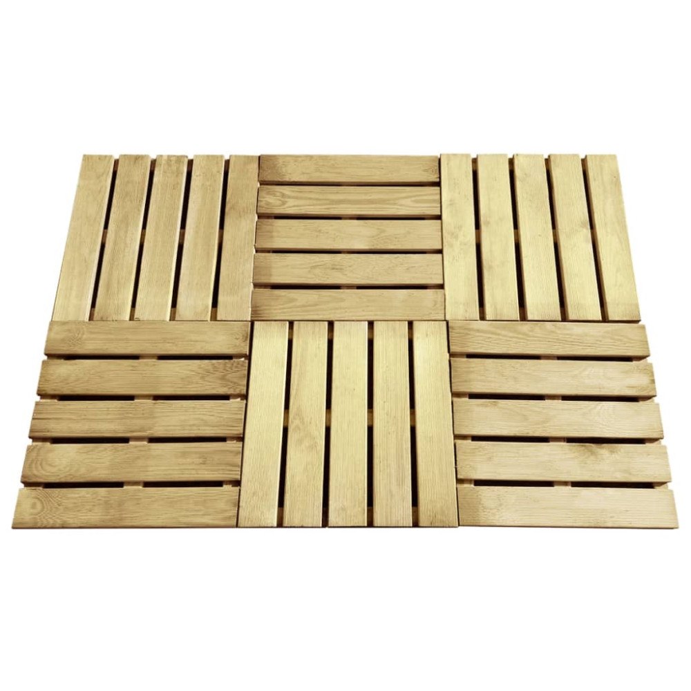 vidaXL Altantrall 6 st 50x50 cm trä grön