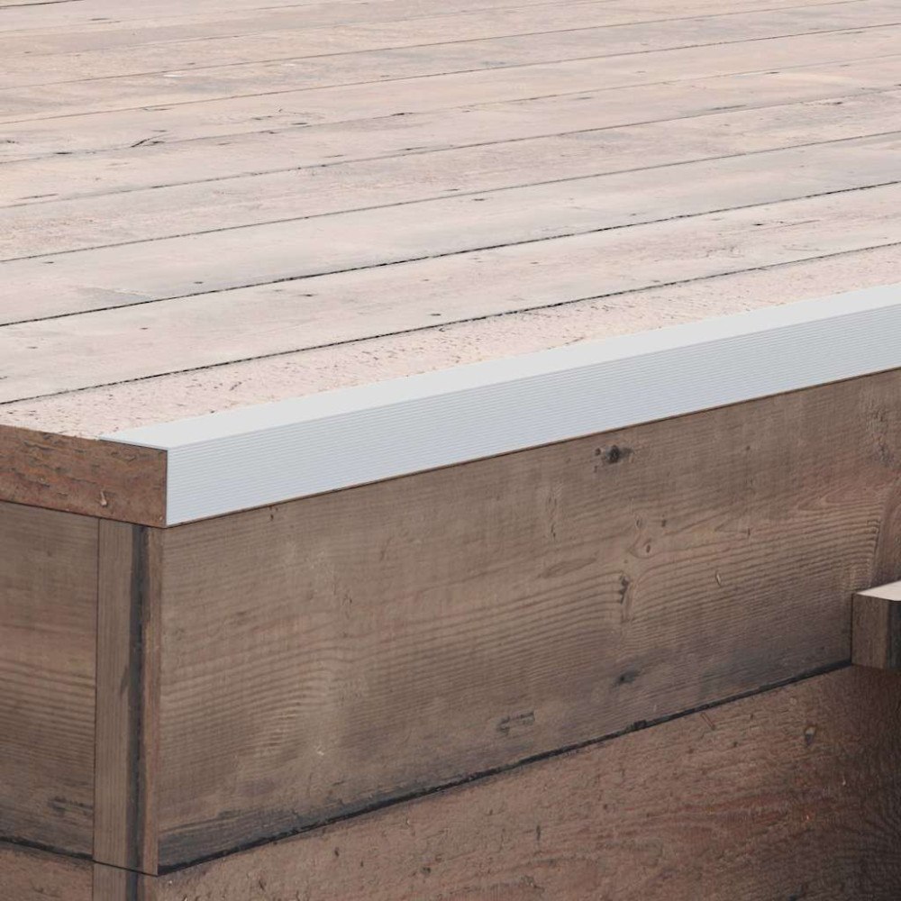 vidaXL Ytterhörnlist 5 st aluminium 170 cm silver