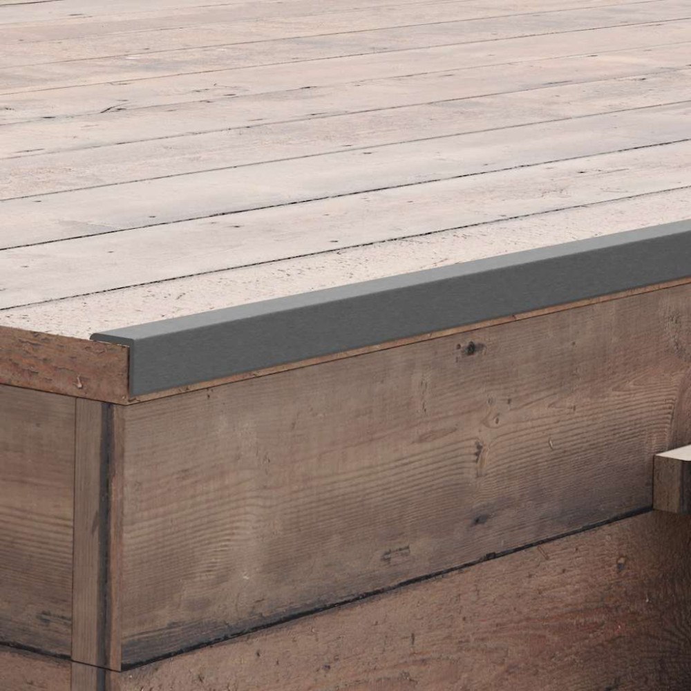 vidaXL Ytterhörnlist 5 st WPC 170 cm grå