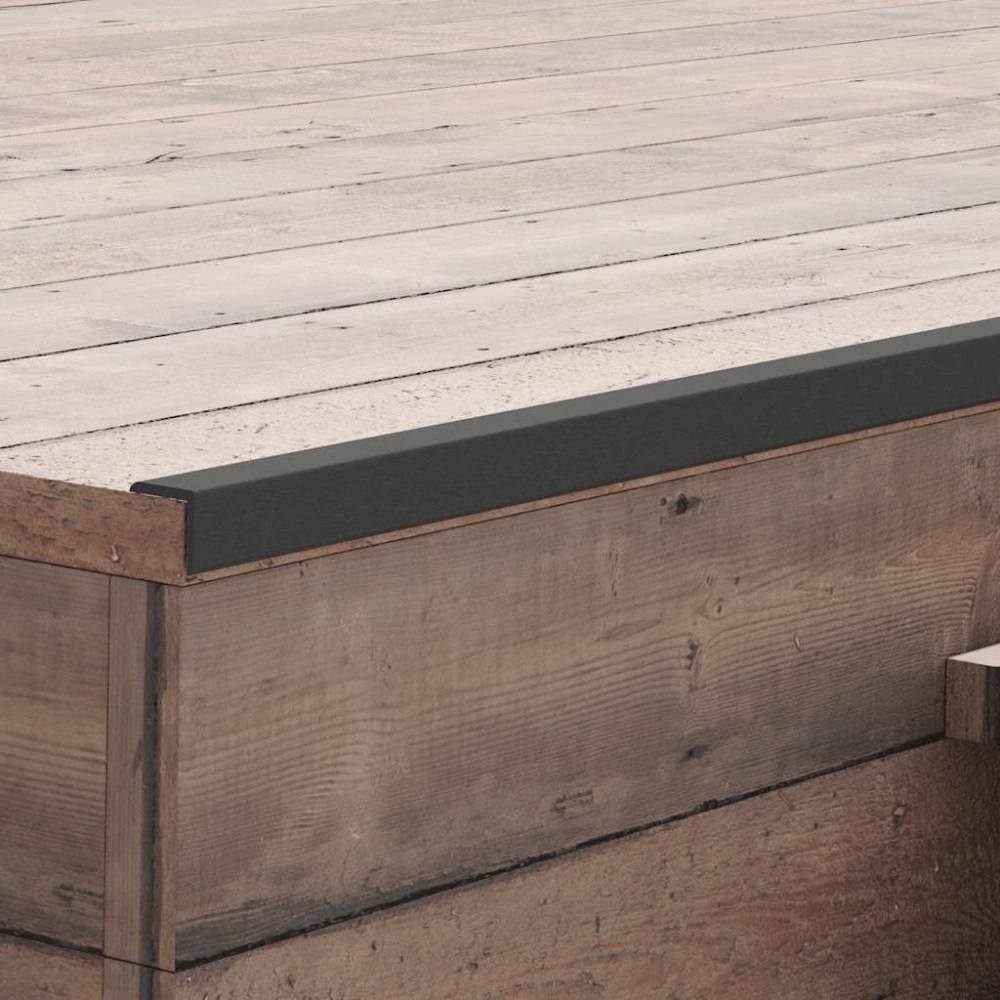 vidaXL Ytterhörnlist 5 st WPC 170 cm svart