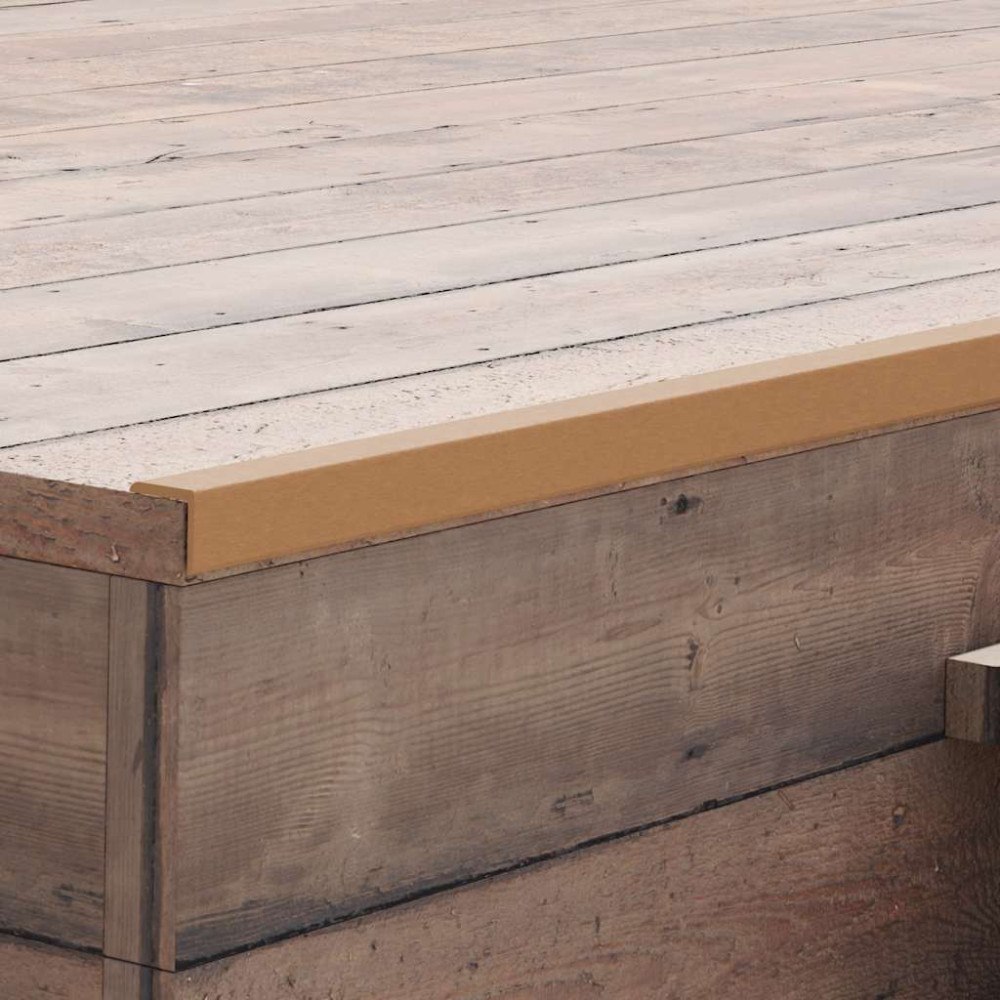 vidaXL Ytterhörnlist 5 st WPC 170 cm teakfärg