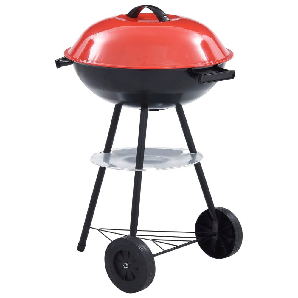 vidaXL Portabel kolgrill med hjul XXL 44 cm