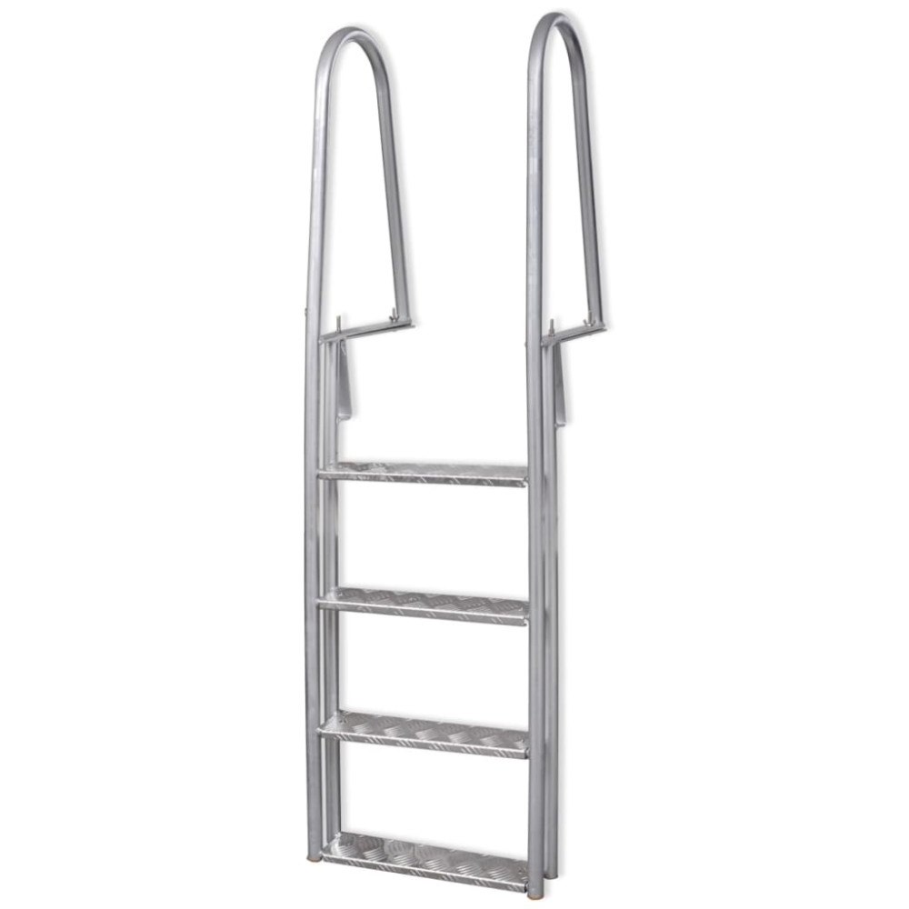 vidaXL Poolstege/lejdare 4 steg aluminium 167 cm
