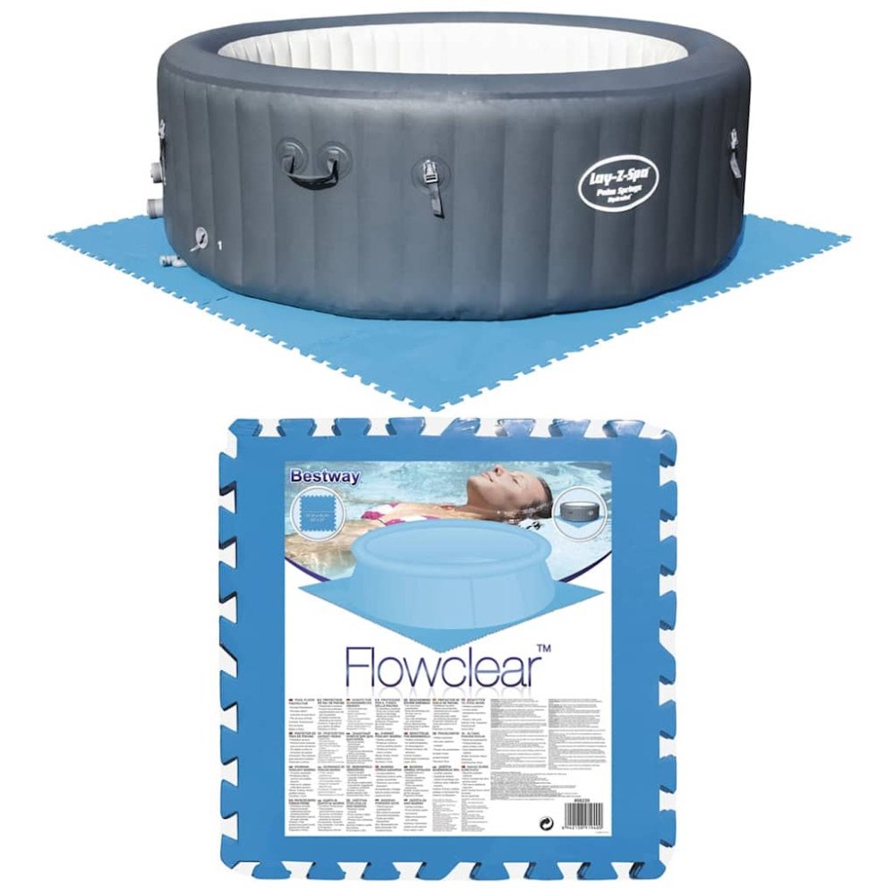 Bestway Bestway Skydd för poolgolv 8 st blå 58220
