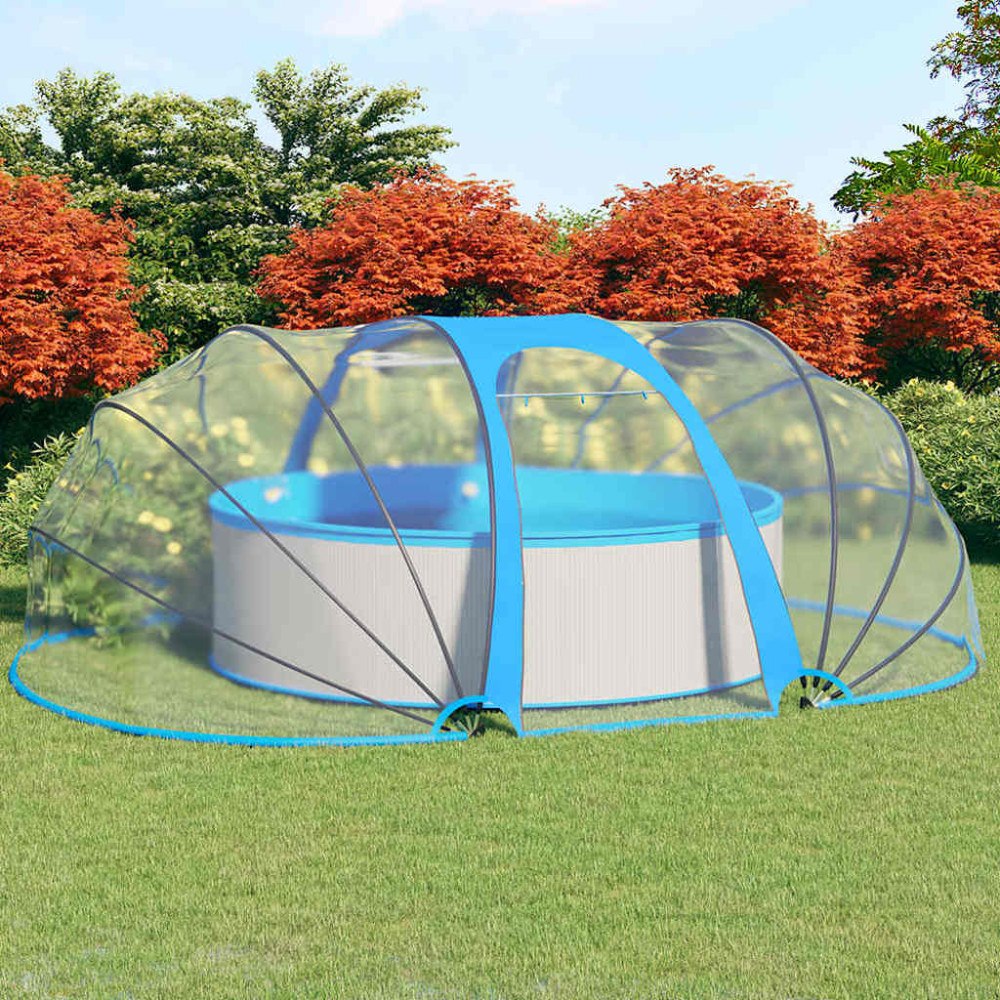 vidaXL Poolkupol oval 530x410x210 cm