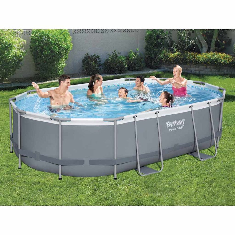Bestway Bestway Pool Power Steel med tillbehör oval 488x305x107 cm