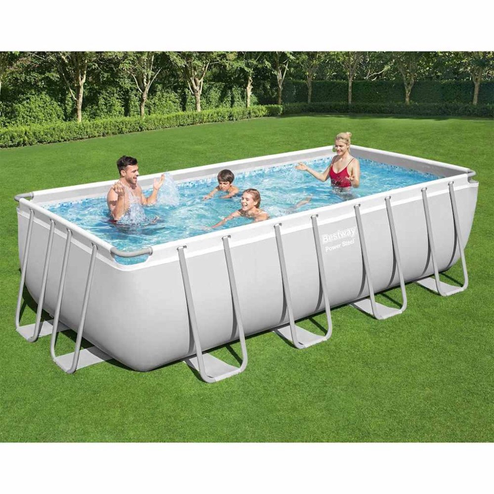 Bestway Bestway Pool Power Steel rektangulär 488x244x122 cm