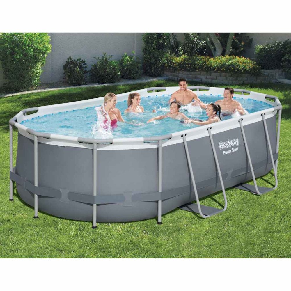 Bestway Bestway Ovanmarkspool Power Steel oval 427x250x100 cm