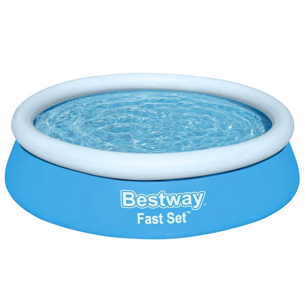 Bestway Bestway Uppblåsbar pool Fast Set rund 183x51 cm blå