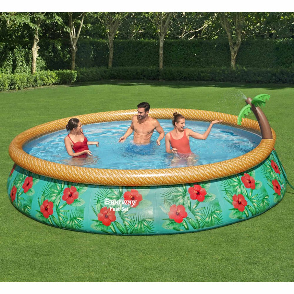 Bestway Bestway Poolset Fast Set Inflatable Paradise Palms 457x84 cm